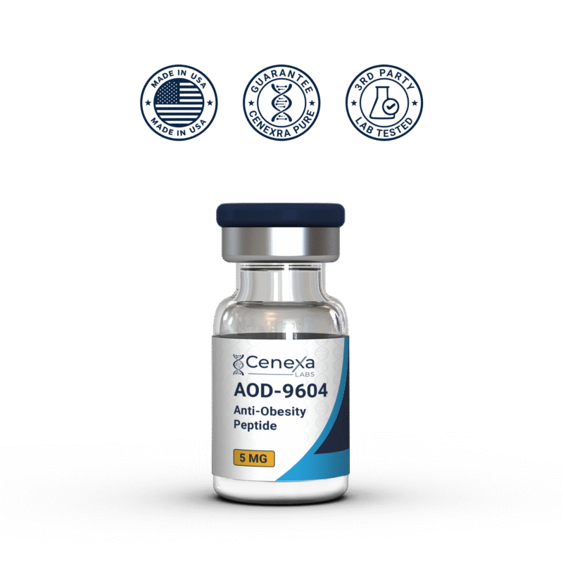 AOD-9604 peptide vial – USA Made research grade fat metabolism