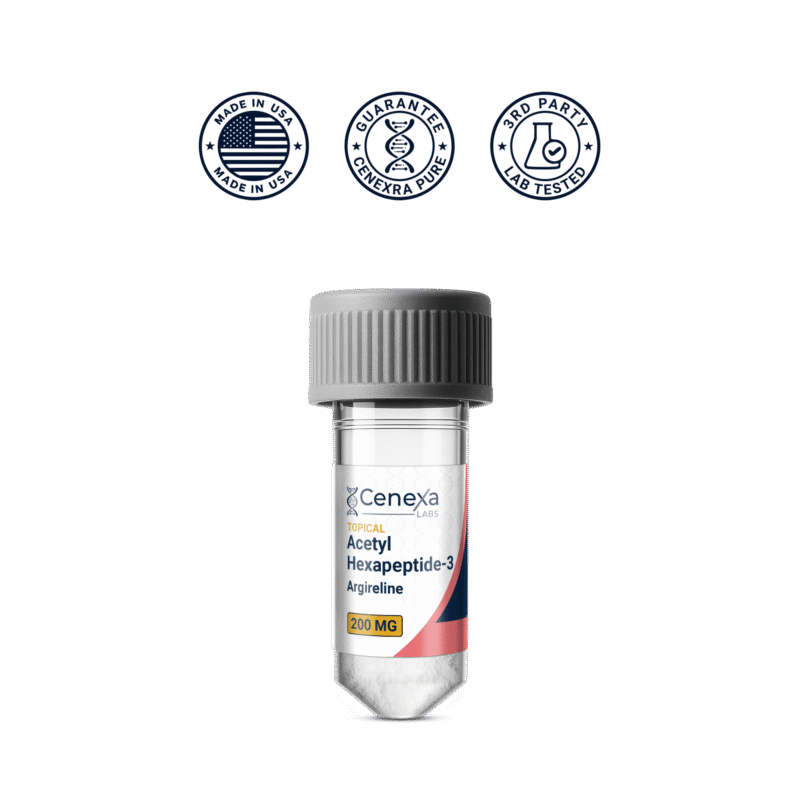 Acetyl Hexapeptide-3 peptide powder – USA Made topical research grade