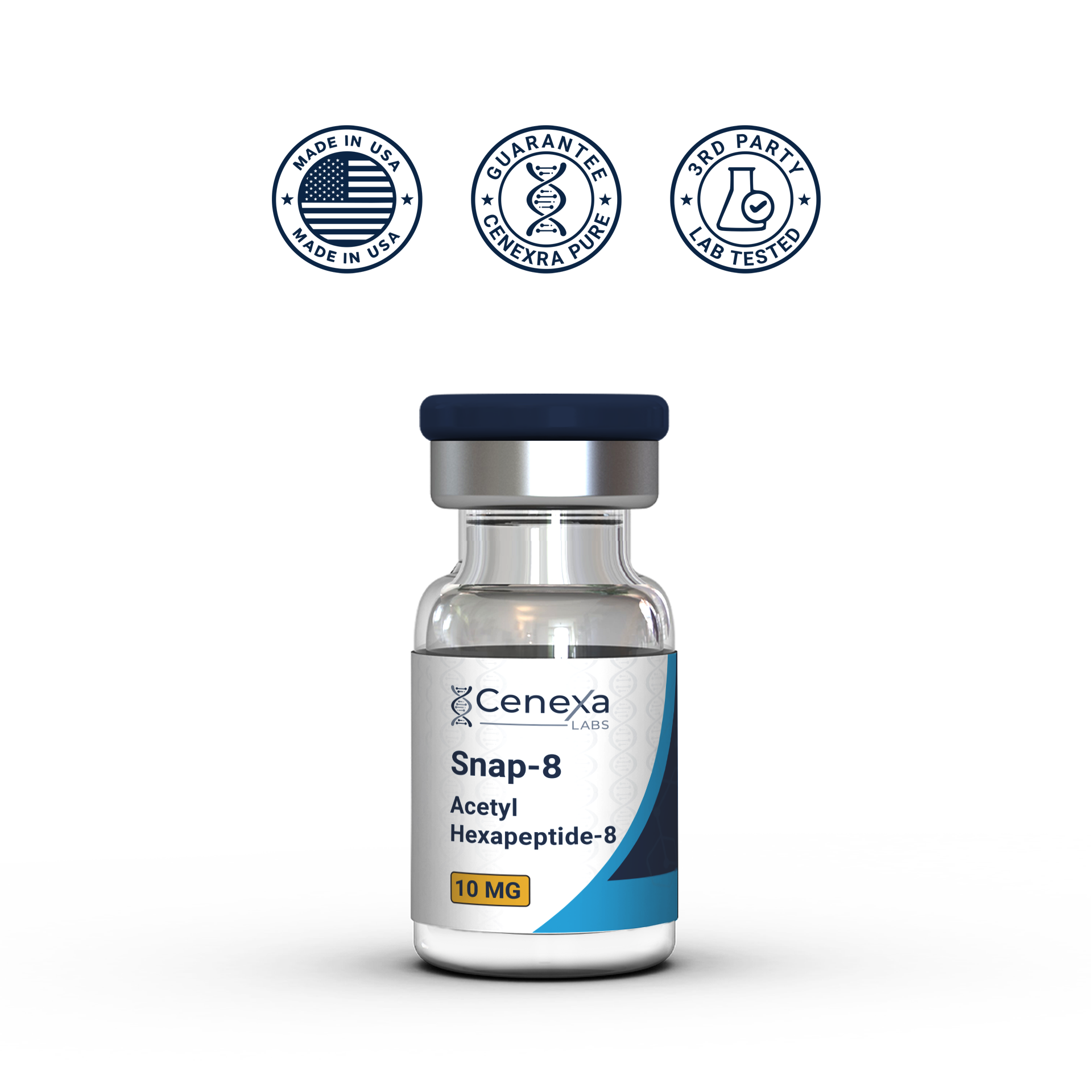 Snap-8 peptide vial – Acetyl Octapeptide-3 – USA Made research grade