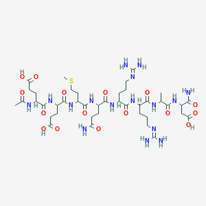 SNAP-8 acetyl octapeptide-3 molecular structure showing eight amino acid sequence