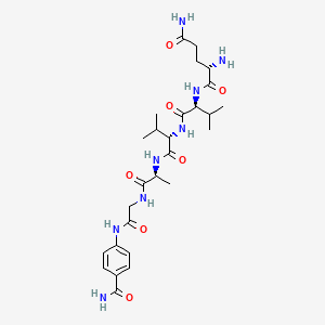 Kisspeptin-10 molecular structure diagram showing 10 amino acid decapeptide sequence