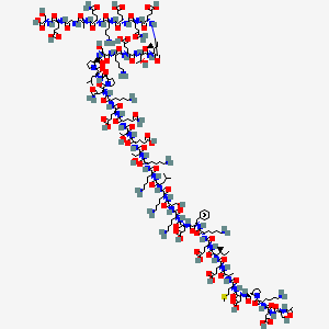 TB-500 molecular structure diagram showing thymosin beta-4 synthetic analogue sequence